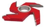 4 দাঁত লাল ডবল মুখ TCT প্যানেল 45 # কার্বন ইস্পাত shaper কাটার উত্থাপন