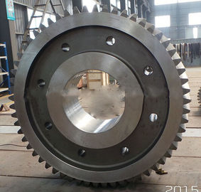 Forging 40CrNiMo8 ইস্পাত স্ক্রুর ন্যায় পেঁচাল রিং গিয়ার / রিং উদ্দীপনা গিয়ার উচ্চ স্পষ্টতা