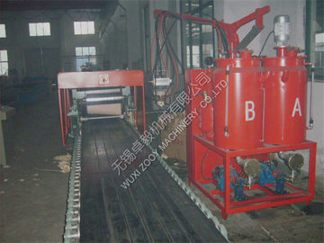 অ্যালুমিনিয়াম ফয়েল দিয়ে 35kw সিলিং Polyurethane স্যান্ডউইচ প্যানেল উত্পাদনের লাইন মুখোমুখি