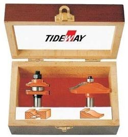 প্রাকৃতিক কাঠ কাটা, MDF, ও HD জন্য আঁকা রঙ সঙ্গে OEM 45 # কার্বন ইস্পাত রাউটার বিট সেট