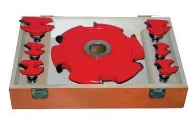 কাস্টম রাউটার বিট লাল প্রাকৃতিক কাঠ, MDF, HDF কাটার আঁকা সঙ্গে সেট